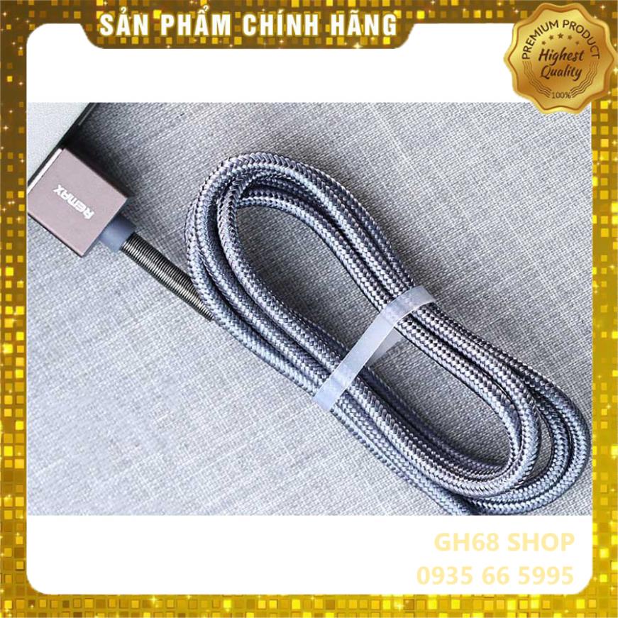 Cáp Sạc Iphone Chính Hãng Remax RC-119i - Dây Sạc Nhanh 2.4A Quặp Chữ L Chống Gãy Tiện Lợi Chơi Game, Xem phim Dài 1M