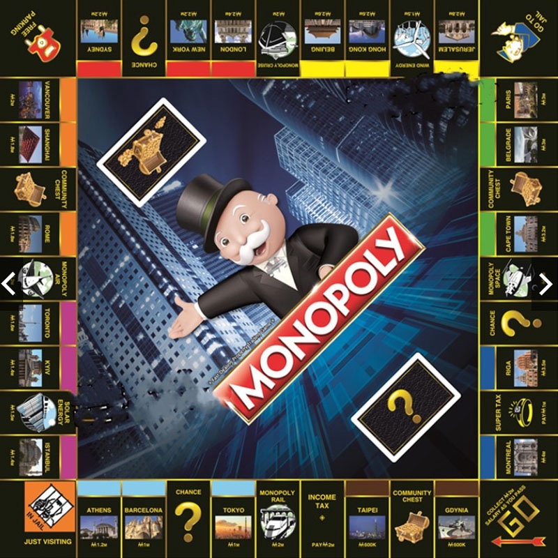 Board Game Monopoly Ultimate Banking Bộ Trò Chơi Monopoly Phiên Bản Tiếng Anh