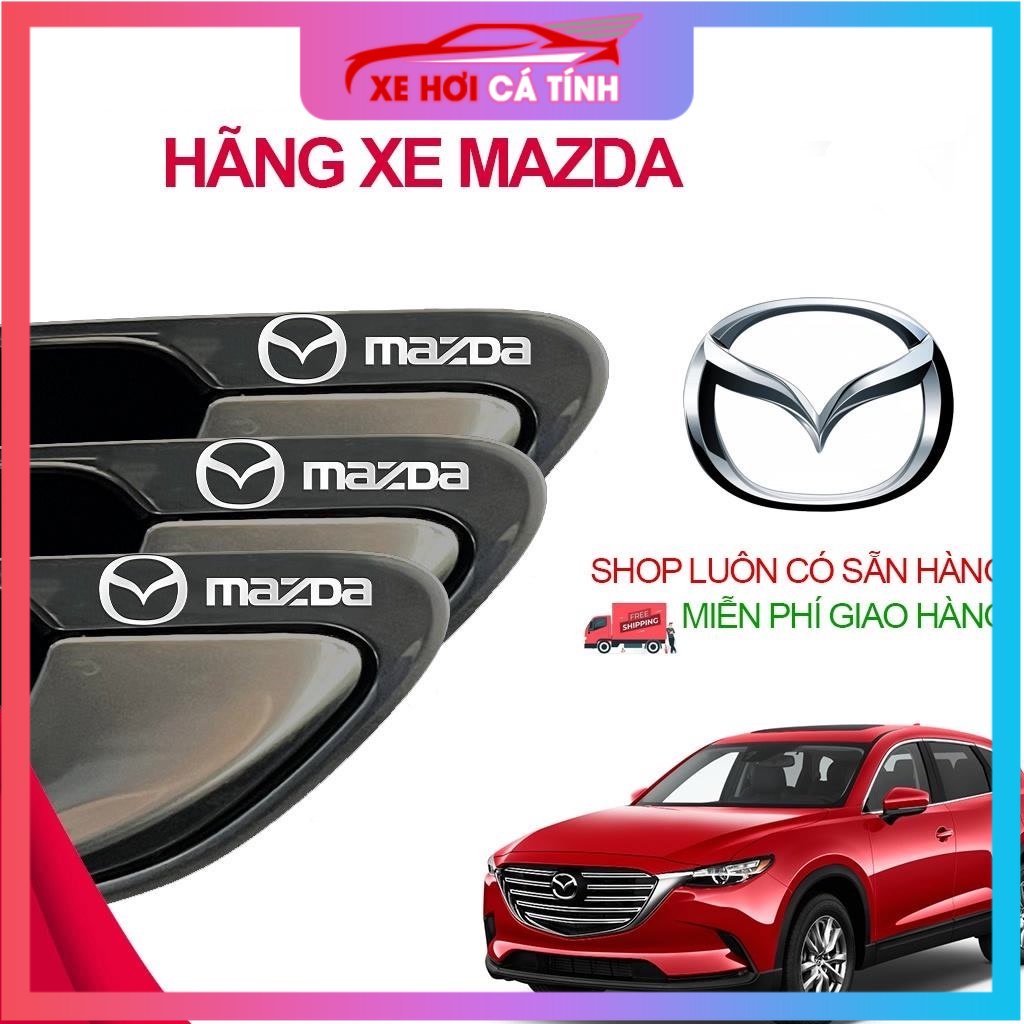 [MAZDA] Miếng decal dán trang trí xe ô tô đẹp, tem kim loại chìm in logo hãng xe Mazda 2, 3,6 Mazda Cx-5, Cx-8,BT50