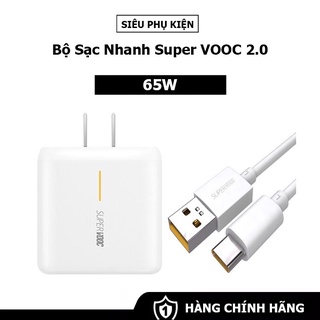 Bộ Sạc OPPO Reno4 Pro/ Reno 5 - Super VOOC 2.0 65W - Hàng Chính Hãng