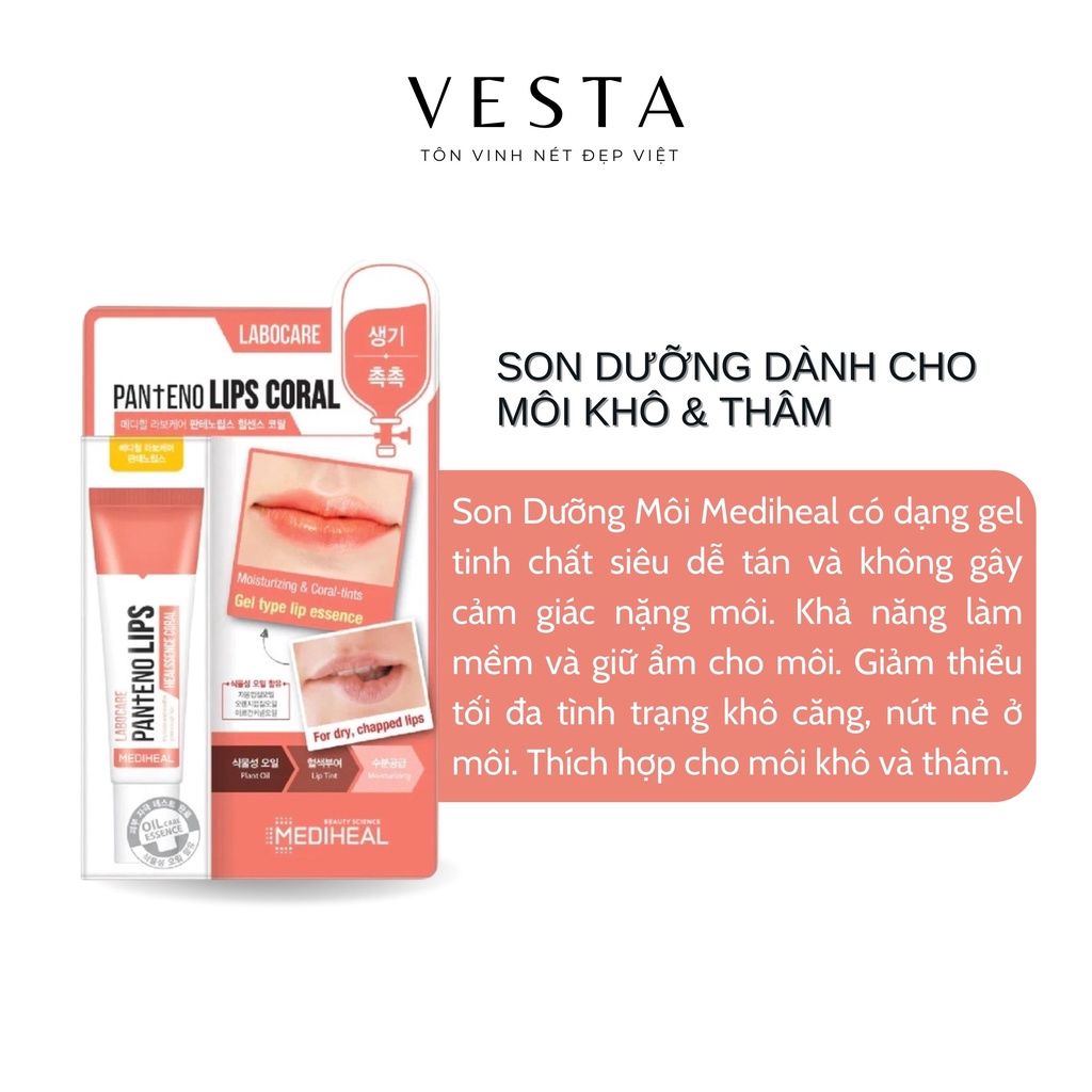 Son Dưỡng Môi Mediheal - Son Bóng - Son Môi Dưỡng Ẩm Labocare Pantenolips 10ml