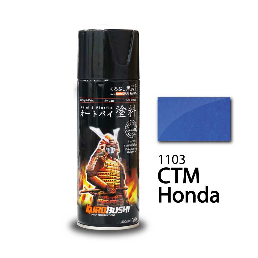 Sơn Samurai sơn xịt xe máy 1103 MÀU XANH HONDA CTM