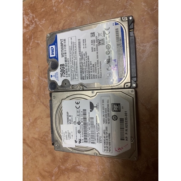 hdd 750gb xác, ổ cứng hdd laptop 750gb lỗi bán xác