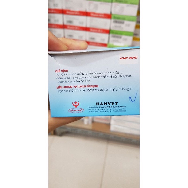 Kháng sinh Vitamycin 5g chó mèo trị tiêu chảy, ói mửa, viêm phổi