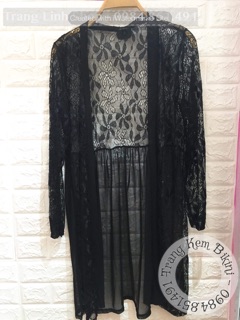 Áo choàng kimono ren đi biển
