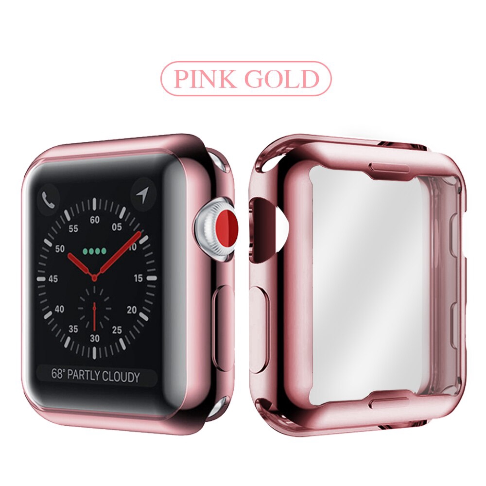 Vỏ Bảo Vệ TPU Mềm 360 Độ Cho Đồng Hồ Thông Minh for Apple Watch 6 SE 5 4 3 2 1 42mm 38mm Iwatch 5 44mm 40mm