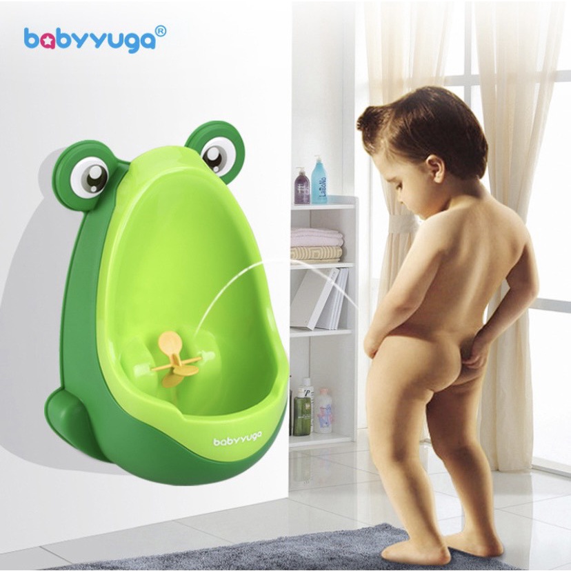 Bô Đi Vệ Sinh Bé Trai - Bô Tiểu Mini Gắn Tường Hình Con Ếch