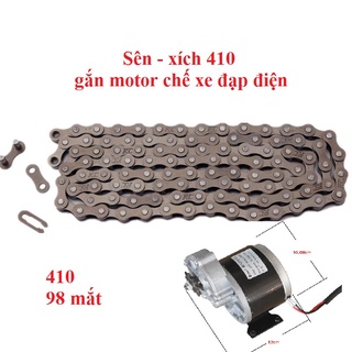 Sên 410 xích 410 gắn motor chế xe đạp điện