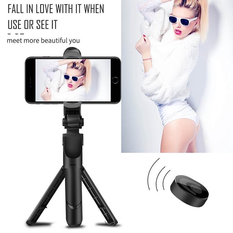 Giá đỡ đứng ba chân kiêm gậy selfie cầm tay tích hợp bluetooth có thể kéo dài linh hoạt EST3 cho điện thoại | BigBuy360 - bigbuy360.vn