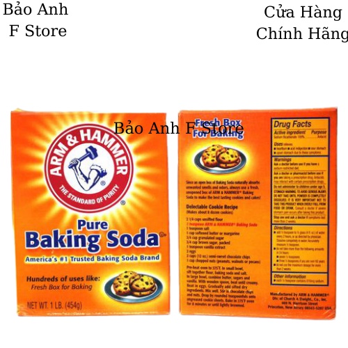 Bột nở đa năng basking soda ARM &amp; HAMMER Pure Baking Soda 454g