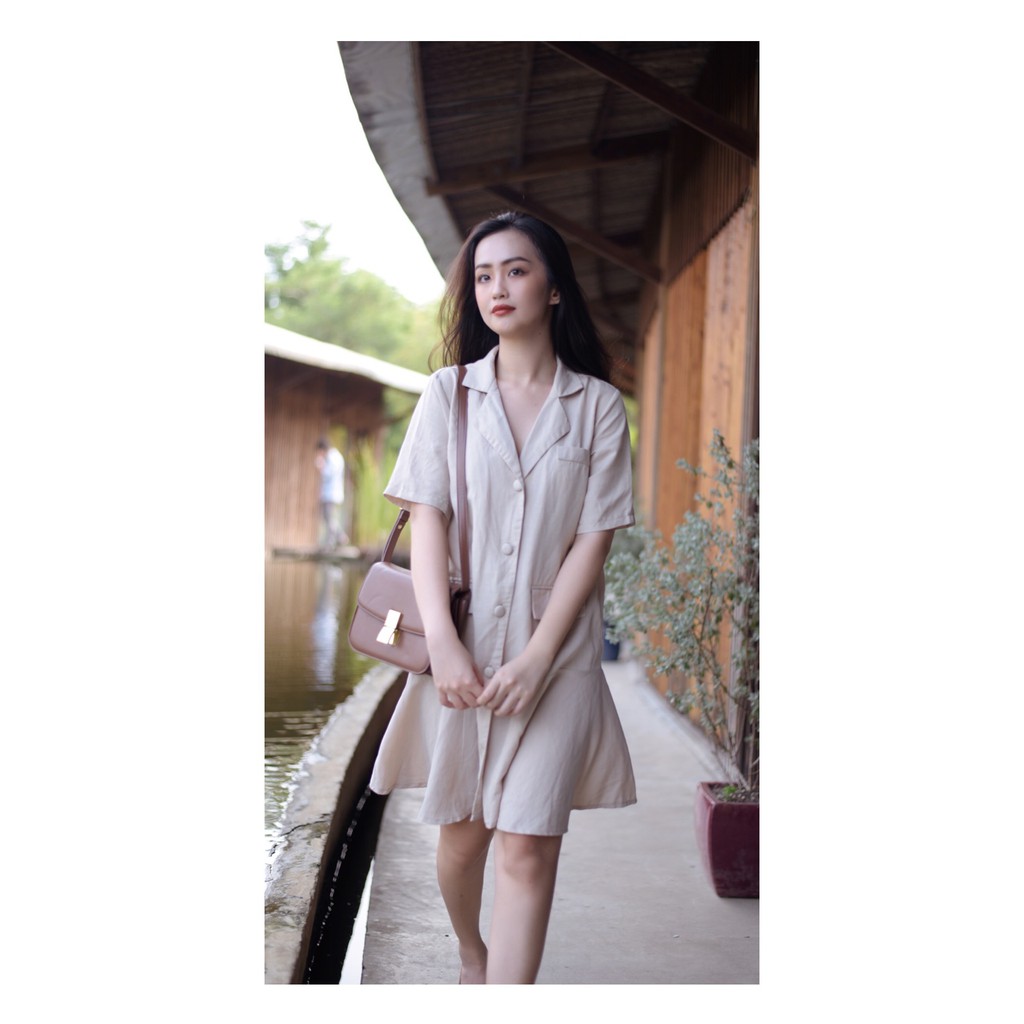 Đầm cổ Vest