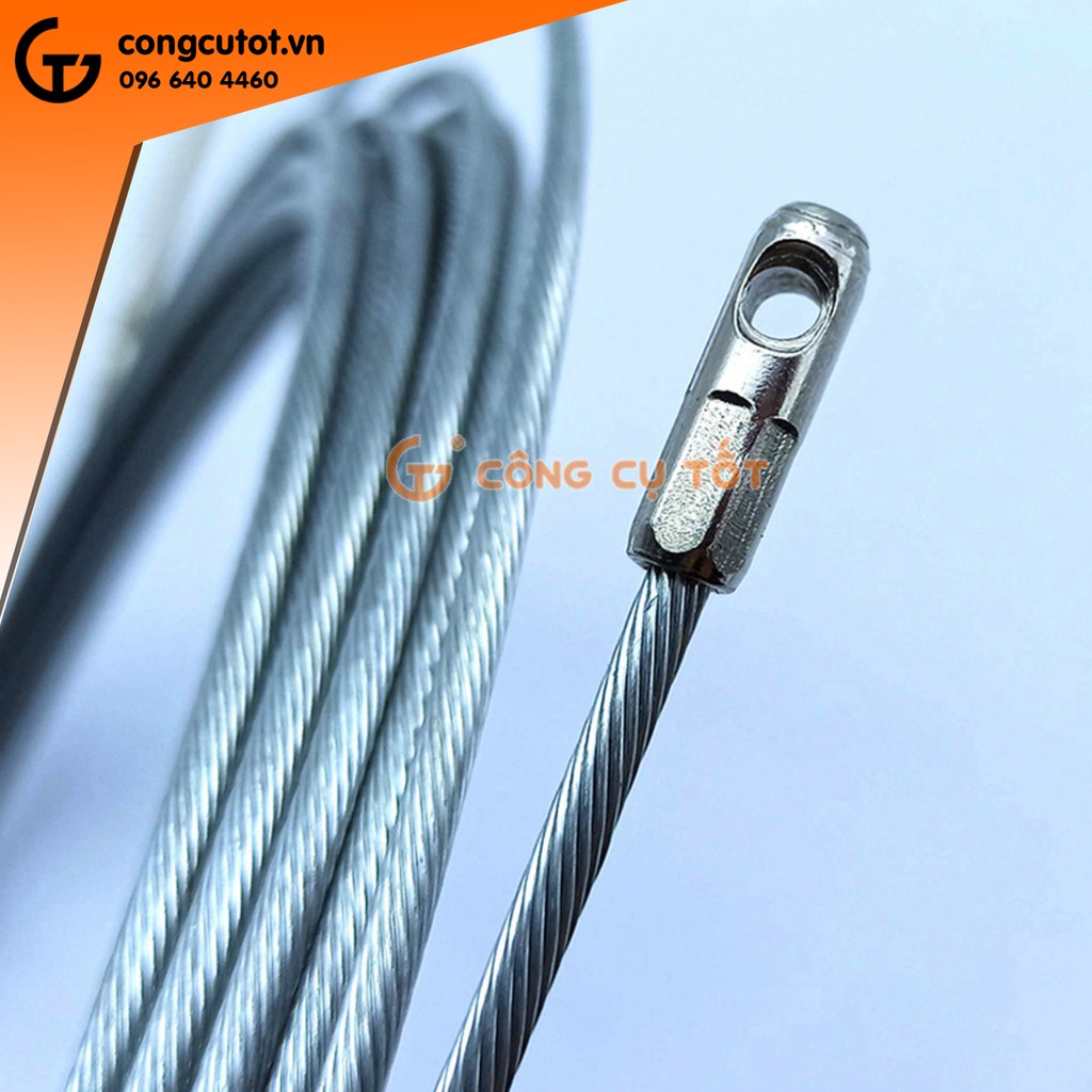 Dây mồi luồn ống sợi cáp trần 20m  sợi thép xoắn