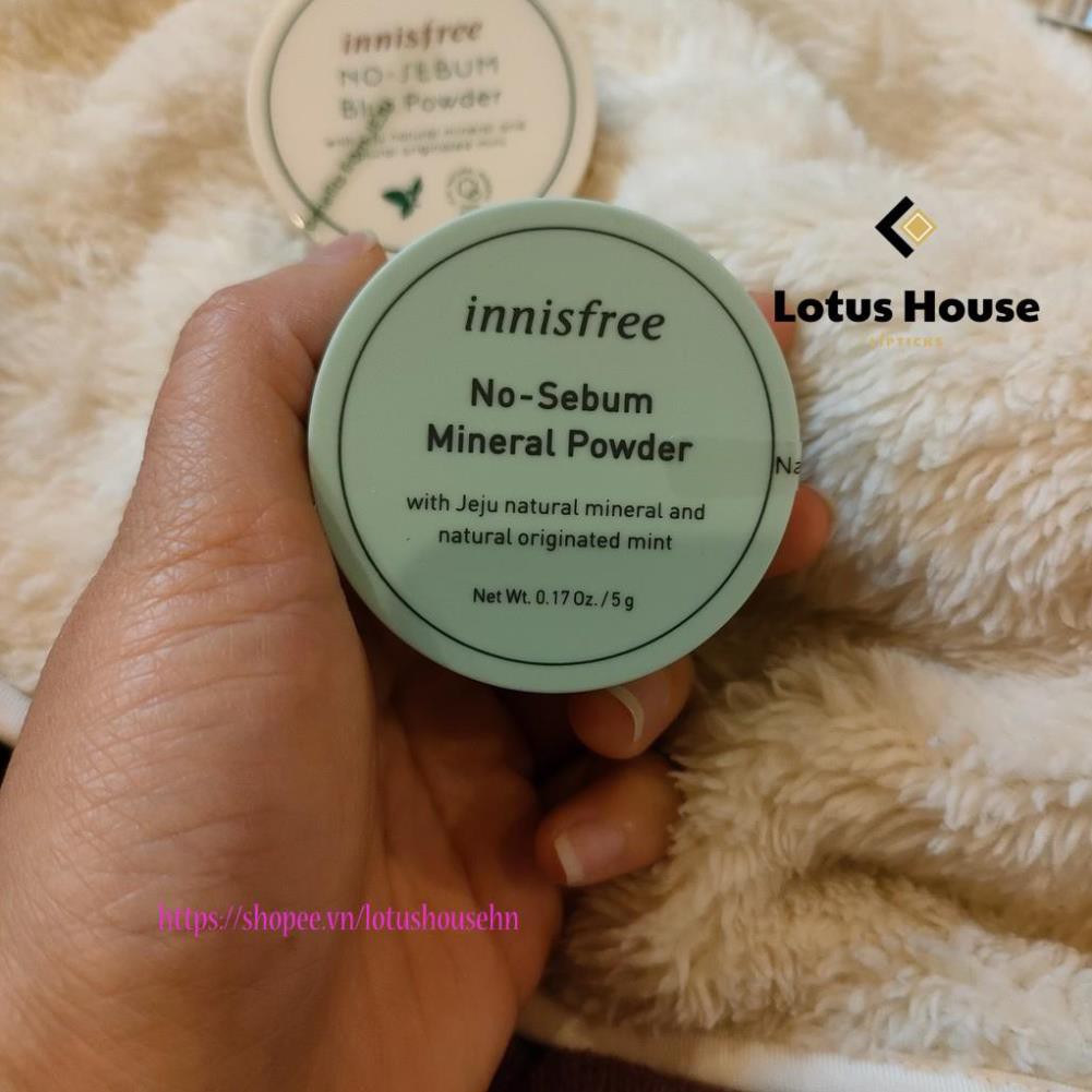 Phấn phủ kiềm dầu, che khuyết điểm Innisfree No-Sebum Mineral, Blur Powder