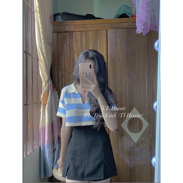 set áo crt + quần váy | BigBuy360 - bigbuy360.vn