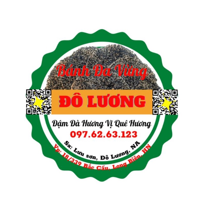 Bánh Đa Vừng Đen - Đô Lương Nghệ An (10 chiếc)