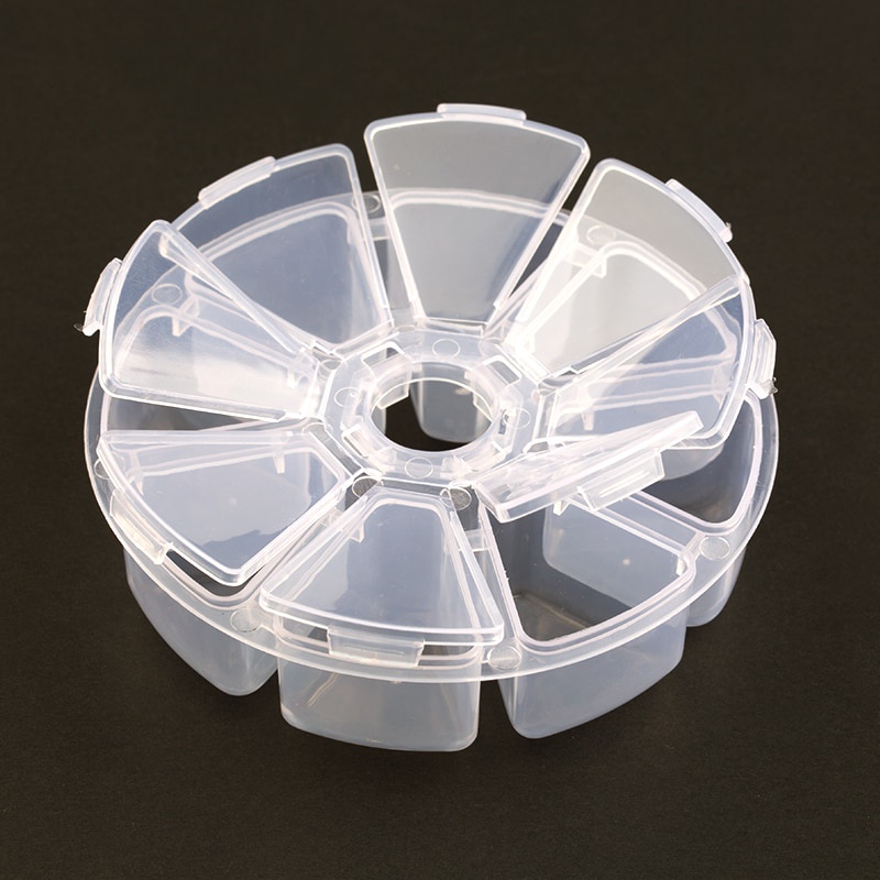 [Hàng mới về] Hộp Nhựa Trong Suốt Đựng Đá Trang Trí Móng Tay Nhiều Mẫu Tùy Chọn