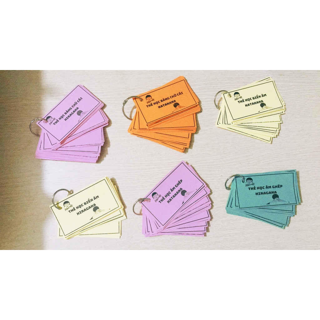 THẺ HỌC BẢNG CHỮ CÁI TIẾNG NHẬT - HIRAGANA - KATAKANA VÀ CÁC PHẦN LIÊN QUAN ÂM GHÉP- BIẾN ÂM