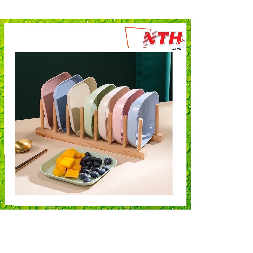 SET 8 ĐĨA LÚA MẠCH NHIỀU MÀU