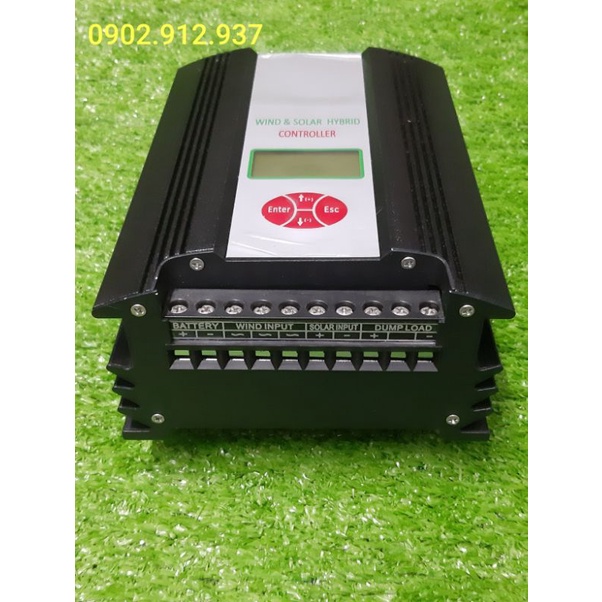 Bộ điều khiển sạc tua pin gió 1kw-48v kết hợp sạc pin mặt trời