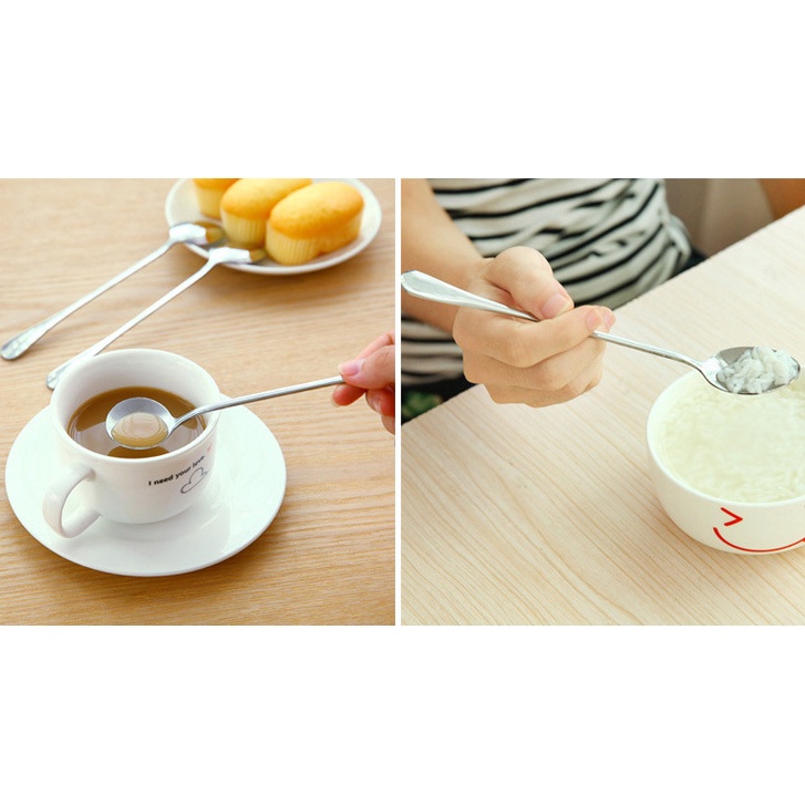 Thìa Inox Cán Dài, Thìa cafe - Muỗng inox cán dài, muỗng cafe inox 304 cao cấp