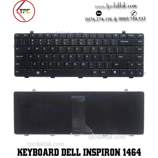 Bàn phím Laptop Dell Inspiron 1464, 1464D, 1464R, P09G - Thay bàn phím Laptop Dell 1464