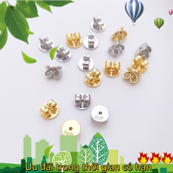 💖Đồ trang sức DIY💖Khuyên Tai Thời Trang Mạ Vàng Trắng 18k 925