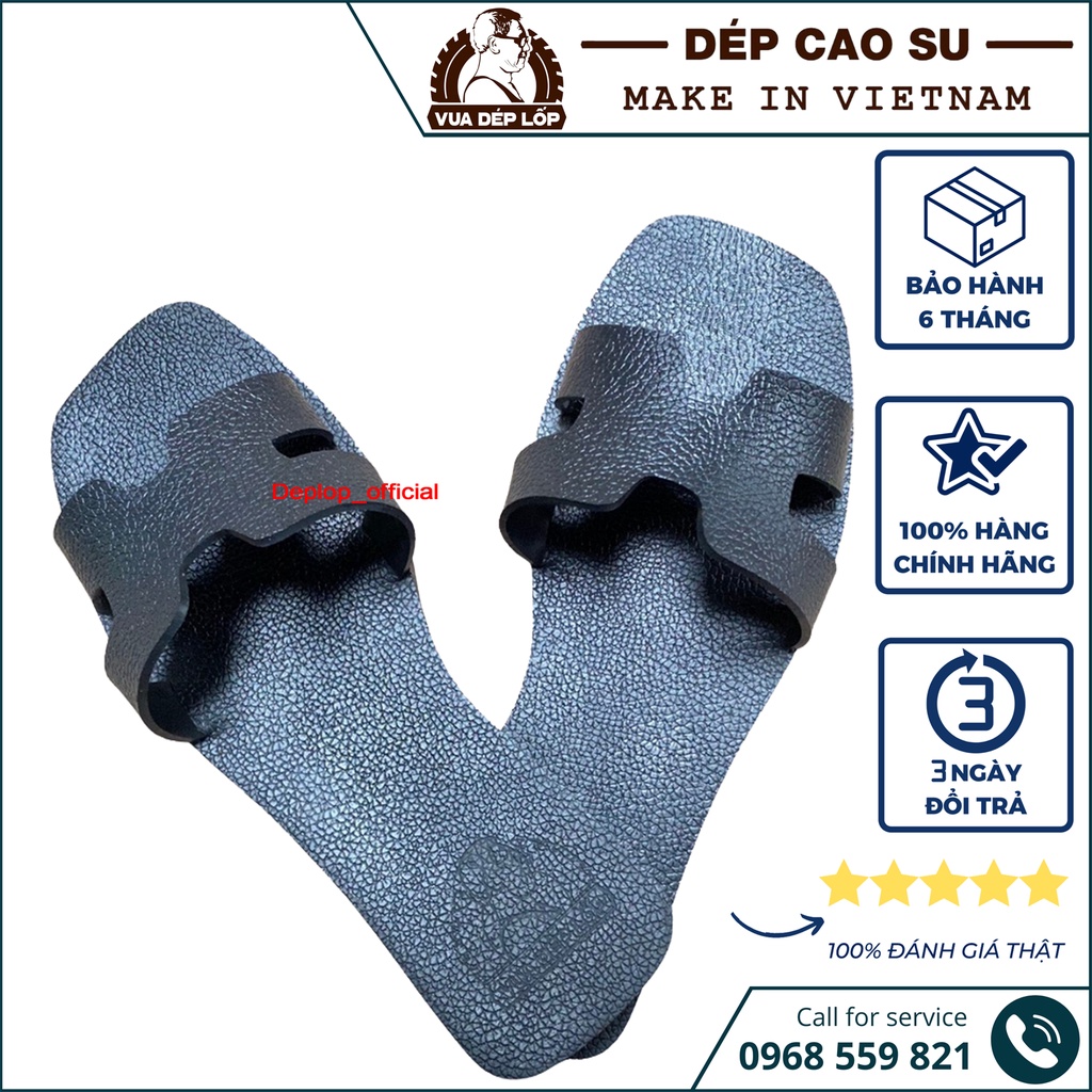Dép cao su nữ chữ H thương hiệu deplop_official trẻ trung dép lốp công nghệ độc quyền thân thiện với da chân DL45