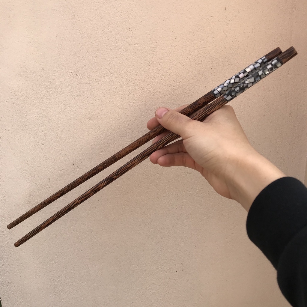 Đũa xào nấu Gỗ Dừa đầu Xà Cừ , không độc hại khi gặp nhiệt độ cao (1 Đôi) CTH728