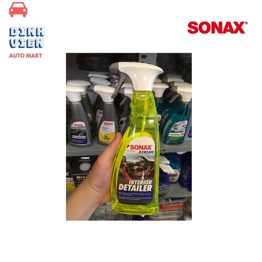 {Dung dịch vệ sinh nội thất ôtô }Sonax Xtreme Interior Detailer (750ml) 220400 loại bỏ mùi khó chịu , lưu lại hương thơm