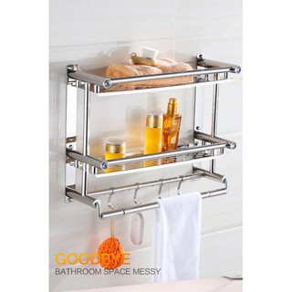 Kệ để đồ nhà tắm inox treo tường 40cm