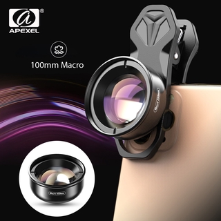 Ống Kính APEXEL macro 100mm macro 4K HD + Kính Lọc Sao Cho iPhonex xs max