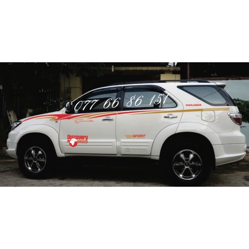 Tem Dán Sườn Xe Fotuner,Innova,Cho tất cả dòng xe