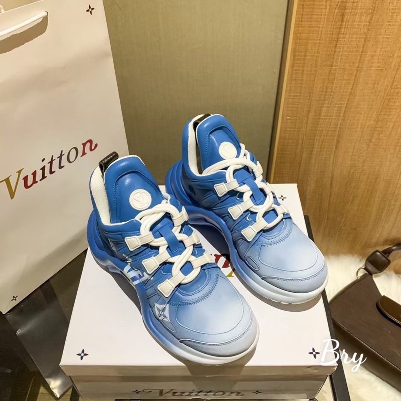 GIÀY LV SNEAKER BLUE LAI AU
