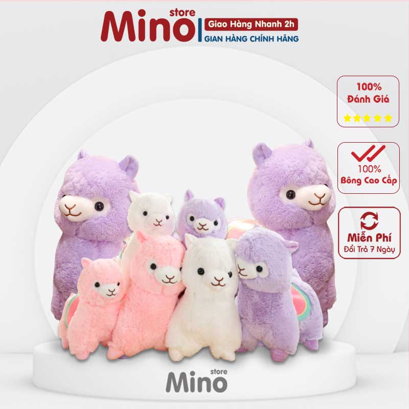 Lạc Đà Alpaca Thú Bông Cao Cấp MINO STORE Size 50cm TH31