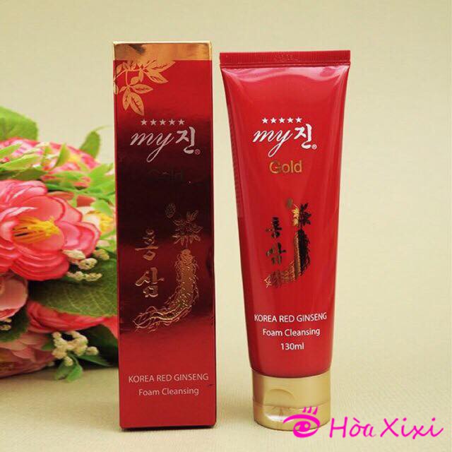Sữa rửa mặt sâm đỏ Hàn Quốc My Gold - Trắng da ngăn ngừa mụn và làm mờ vết thâm | BigBuy360 - bigbuy360.vn