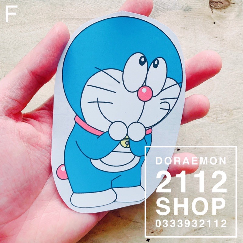 Sticker dán áo - Hình dán ủi áo Doraemon - Tem ủi áo Doraemon (nhiều mẫu)