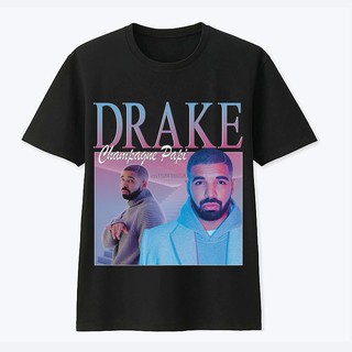 Áo thun hoạ tiết chữ Drake chất liệu vải cotton 100% cho nam