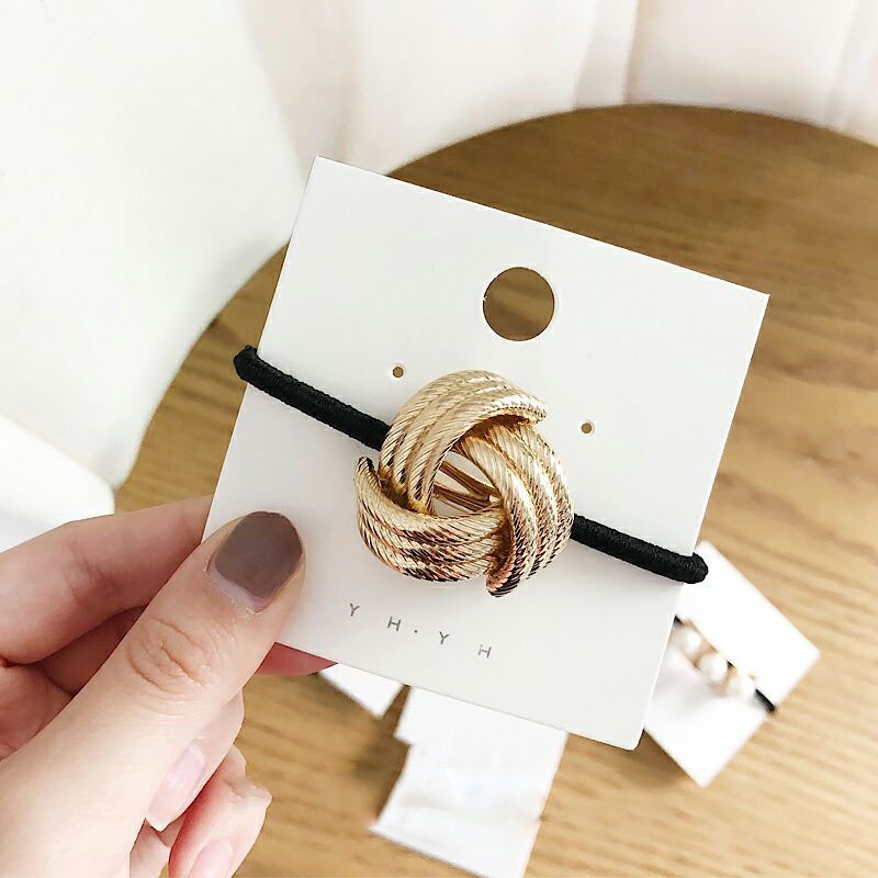 Dây buộc tóc Haimeikang thiết kế giản đơn theo phong cách Hàn Quốc tiện lợi cho nữ