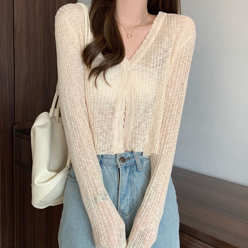 Áo Khoác Cardigan Chống Nắng Siêu Mỏng Thời Trang Mùa Hè Cho Nữ