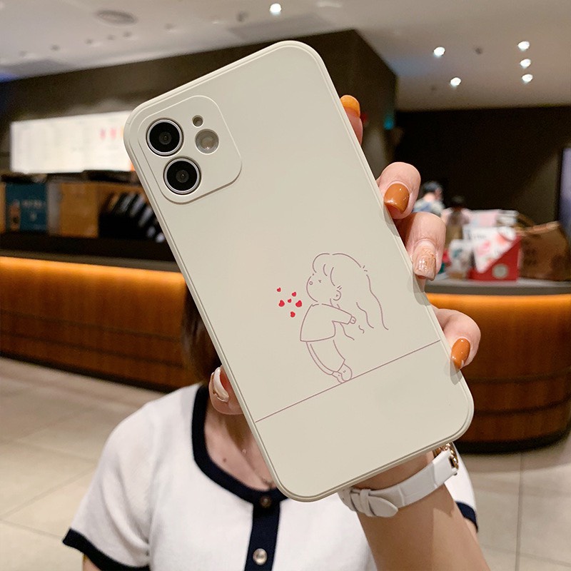 Ốp lưng cao cấp cạnh vuông   5s/6/6plus/6s/6splus/7/7plus/8/8plus/x/xr/xs/11/12/pro/promax