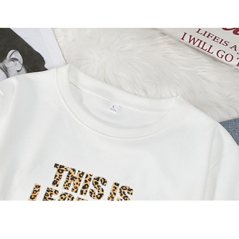 SUXI Áo thun nữ ngắn tay in hình phong cách Hàn Quốc