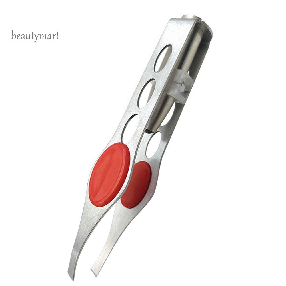 [Hàng mới về] Nhíp tỉa lông mày mini bằng thép không gỉ gắn đèn led tiện dụng