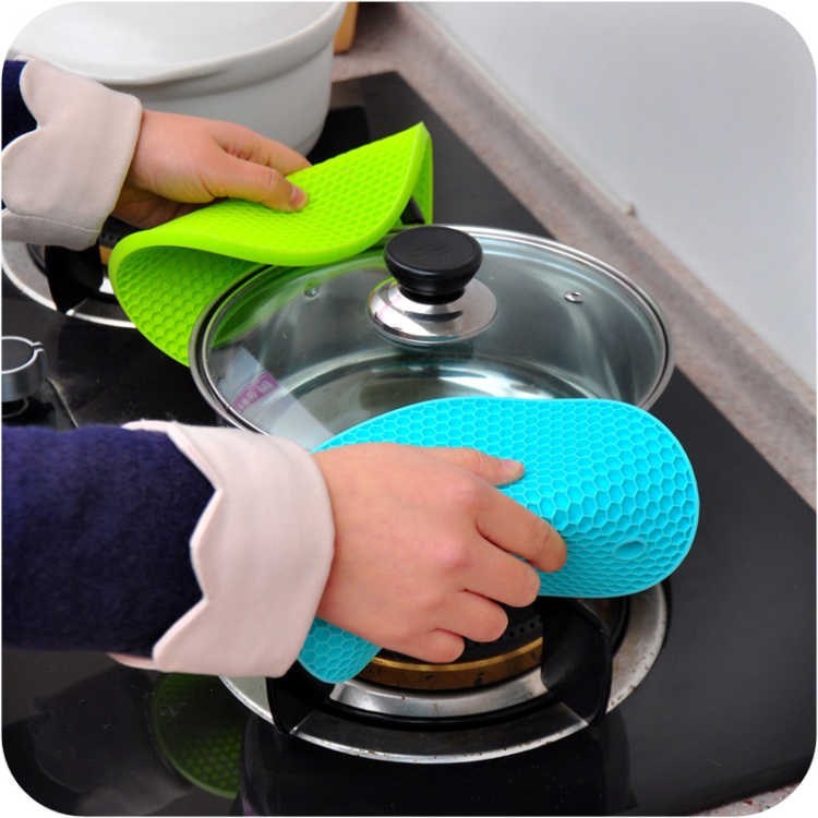 Thảm Lót Bàn ANAEAT Bằng Silicon Cách Nhiệt Dùng Để Nồi / Phơi Khô Chén Dĩa