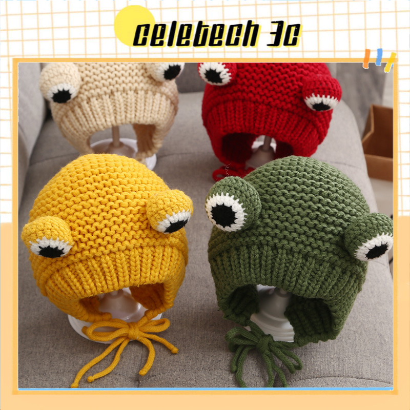 Nón len hình ếch con đáng yêu dành cho các bé