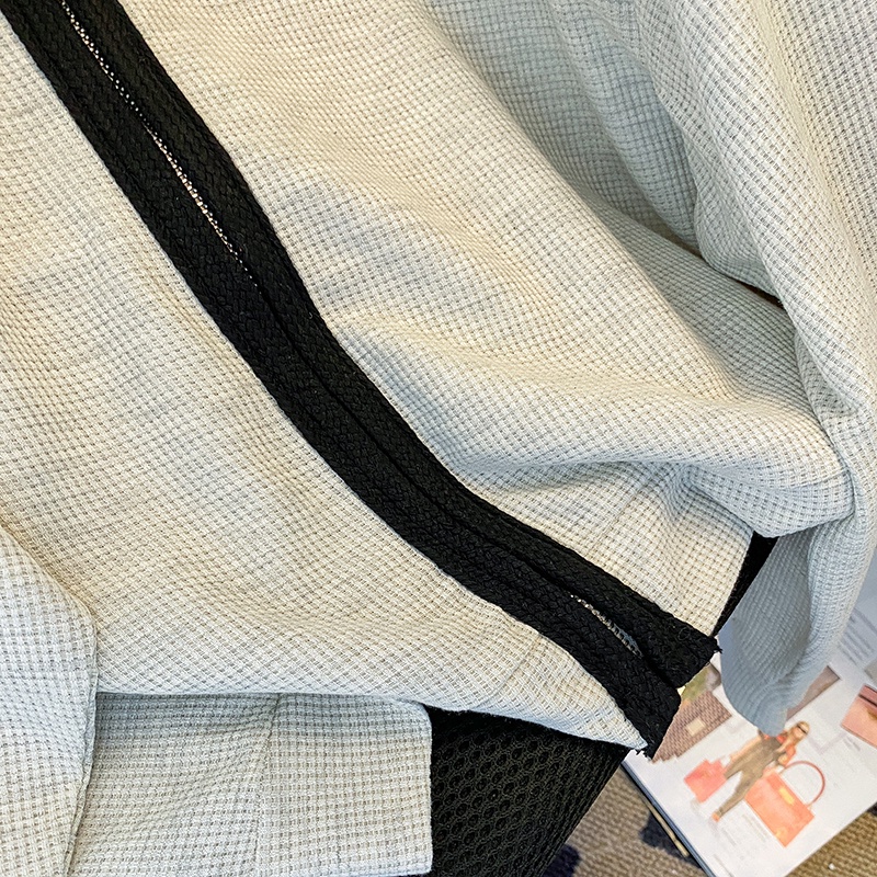 SUXI Áo Hoodie Tay Dài Dáng Rộng Màu Sắc Đơn Giản Cho Nữ