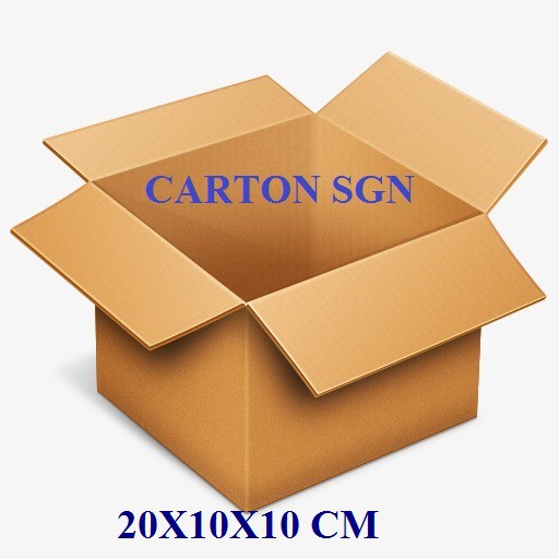 Thùng Carton 20x10x10 Cm Bộ 100 Hộp Carton