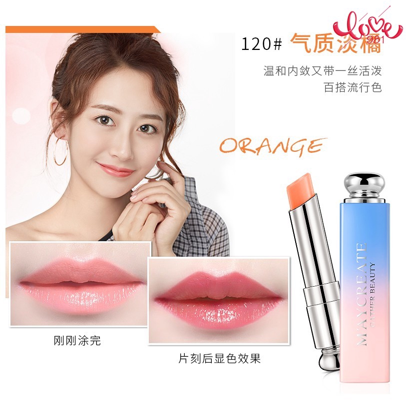 Son môi dưỡng ẩm ba màu chuyển đổi theo nhiệt độ lâu trôi chất lượng cao | BigBuy360 - bigbuy360.vn