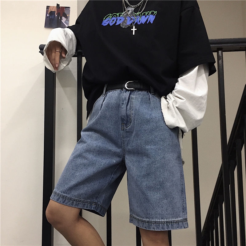 Quần Short Denim Dáng Rộng Thời Trang Mùa Hè Năng Động | BigBuy360 - bigbuy360.vn