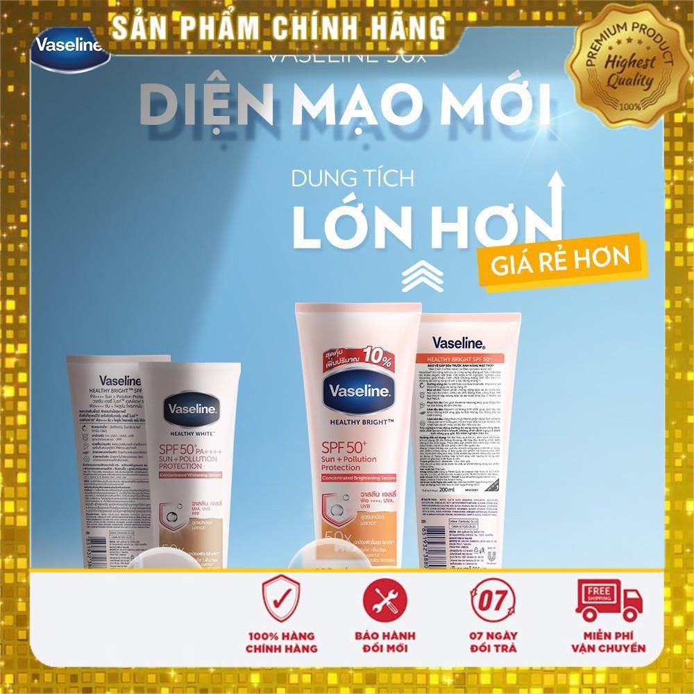 [CHÍNH HÃNG] Vaseline 50x Serum chống nắng cơ thể SPF50 + dưỡng da sáng khoẻ 75ML