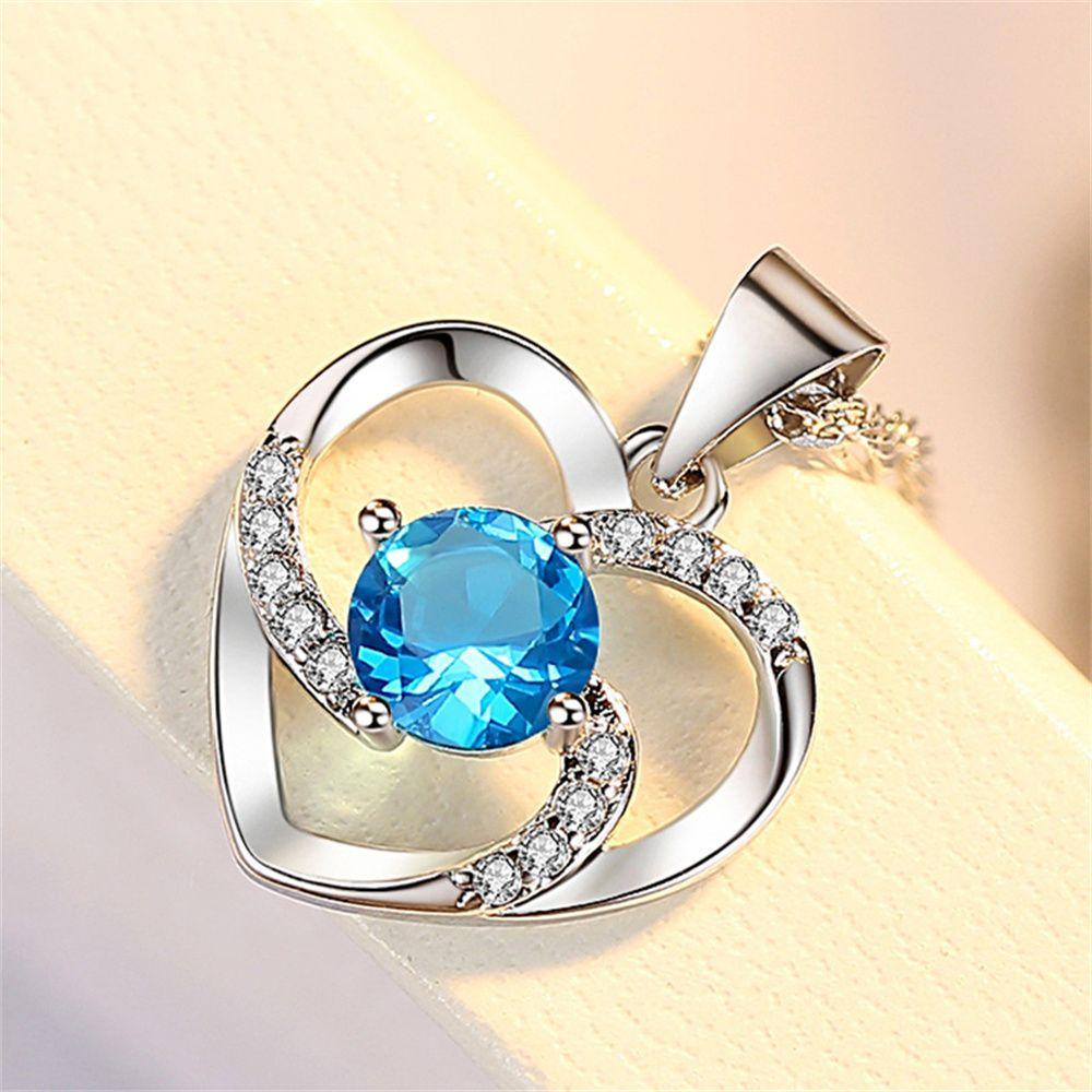 Vòng cổ Mạ Bạc 925 Mặt Hoa Hồng Thời Trang